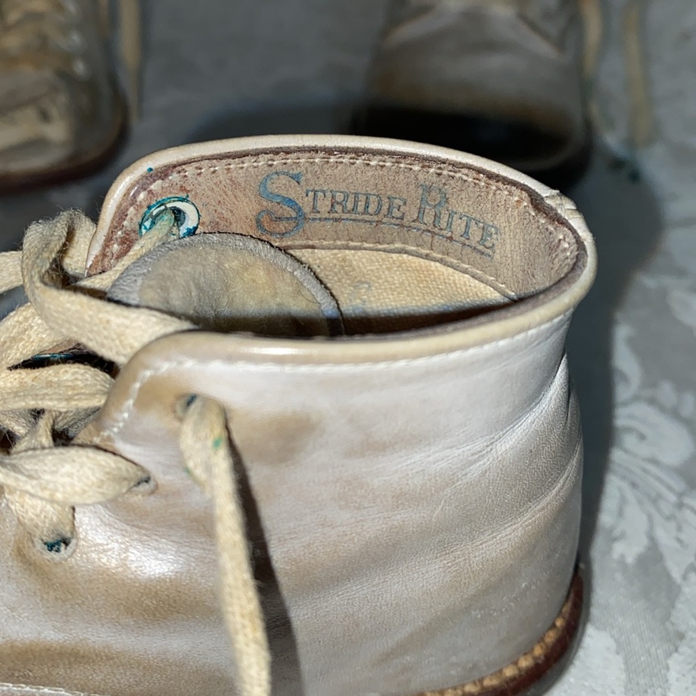 Vintage leather baby shoes Sabels Pre Walker Stride Rite - Picture 4 of 5